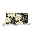 thumbnail image 7 of TSOVTHRID Peony Flower Polka Dot Print Clutch Purses for Women Formal Clutch Handbags with Chain Strap Elegant Evening Bag for Wedding Party Cocktail Prom, Black, 7 of 7