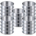 thumbnail image 1 of Anillos para Bollos de 4 Pulgadas para Muffins, Juego de 20 Moldes de Anillos para Muffins de Acero Inoxidable Anillos para Tartas de Doble Laminado Anillos Redondos para Tartas, 1 of 1