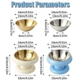 thumbnail image 4 of Elevated Cat Bowls, Anti-tip Stainless Steel Feeding Plate, Neck Protection Wide Opening Cat Elevated Food Bowl, for Indoor, Outdoor, Home, Daily, Veterinary, Kitten, Dog, 4 of 6