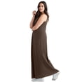 thumbnail image 2 of Ellos Plus Size Cotton Spandex Scoop Neck Sleeveless A-Line Maxi Dress, 2 of 3