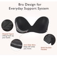 thumbnail image 4 of DotVol Women Hand Shape Custom Lift Invisible Wirefree Anti-Slip Strapless Push Up Bra, 4 of 7