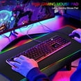 thumbnail image 3 of RGB Mouse Pad Anime PC Gamer Computer Keyboard Desk Mat Cartoon Marvell Table Gaming Accessories Tapis De Souris Large Mausepad, 3 of 7