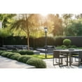 thumbnail image 3 of Z-Lite Hartwell 4 Light Outdoor Post Mounted Fixture in Sand Black color,Aluminum frame, 3 of 8