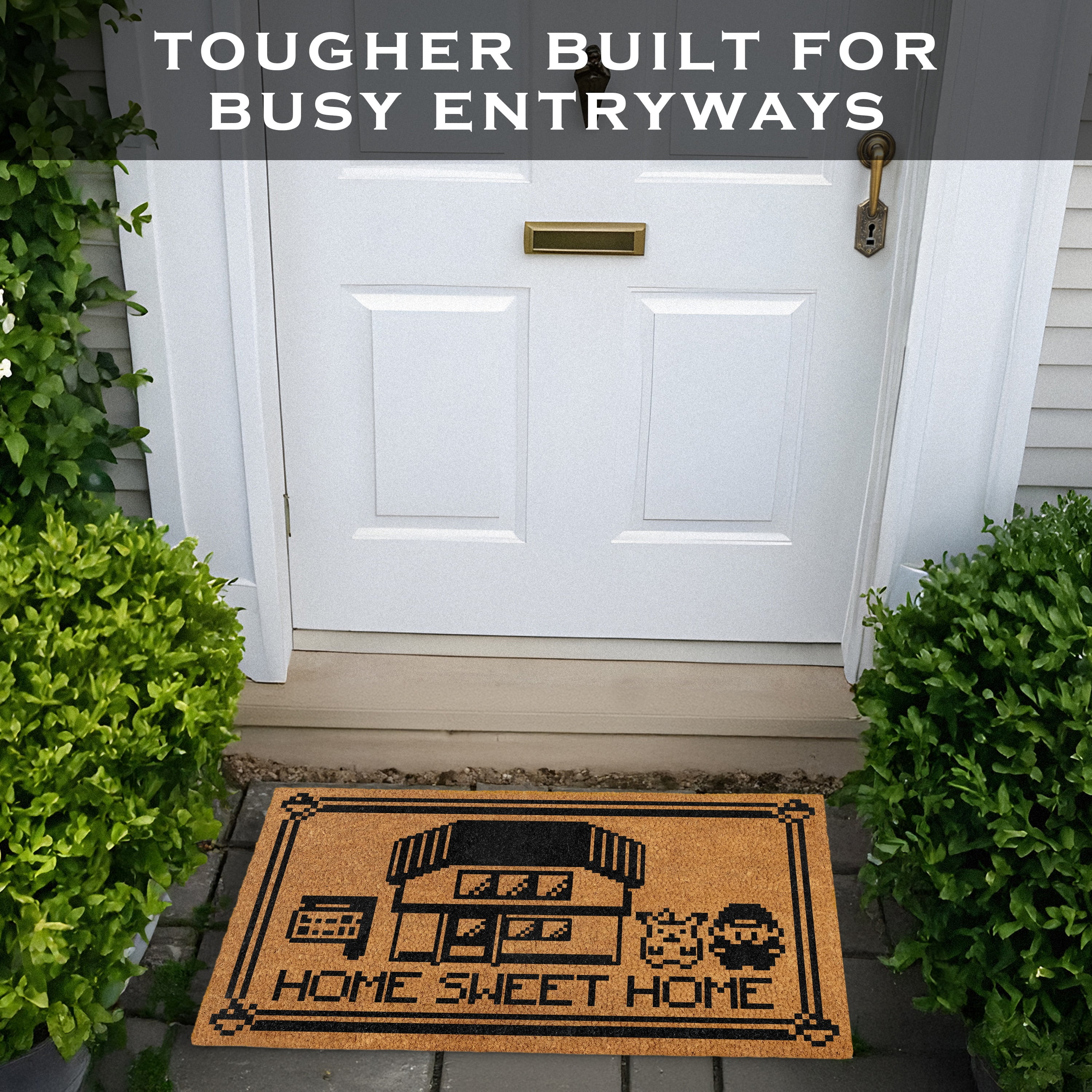 MAINEVENT Home Sweet Home Anime Doormat 30x14 Inch, Geeky Outdoor Welcome Mat