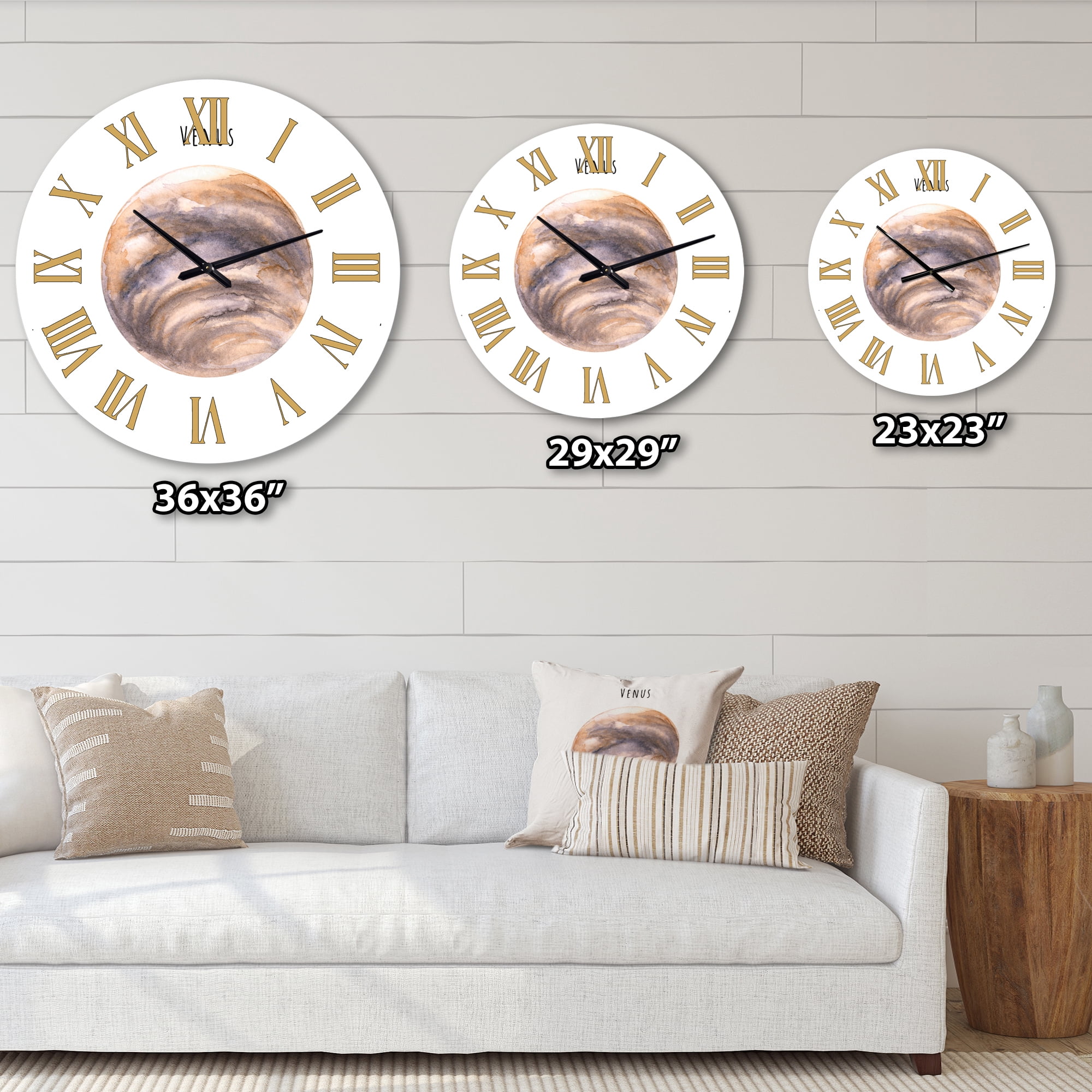 Designart 1 in Bohemian Wall Clock