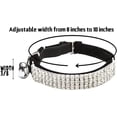 thumbnail image 5 of Collar ajustable de terciopelo suave para gatos con cascabeles, 30 cm para perros y gatos pequeños, collar para gatos con detalles de diamantes, artículos para gatos y perros, funda para el cuello pa, 5 of 5