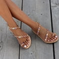 thumbnail image 4 of Women's summer flat open-toe sandals and lightweight beach shoes, 4 of 7