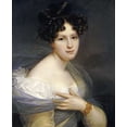 thumbnail image 2 of Kinson, Francois Joseph 20x24 White Modern Wood Framed Museum Art Print Titled - Portrait of a Lady, 2 of 4