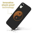 thumbnail image 3 of Wood phone case for iPhone XR compatible protective cell phone cover shockproof slim fit laser engraved Yin Yang design Black wood case for Men & Women by CaseYard, 3 of 7