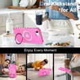thumbnail image 4 of I-HONVA for iPhone 16e Case (2025) / iPhone 17e Case (2026) ,Compatible with Mag-safe Matte Shockproof Anti-Scratch Protective Invisible Kickstand Magnetic 6.1" Case Cover,Rose Red, 4 of 5