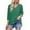 Green, variant on Women Crew Neck Tops 3/4 Sleeve Shirts Oversized Solid Color T Shirt for Ladies Casual Side Split Clothes