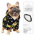 Adobk Banana Print Dog Hoodie Dog Sweater Stylish Dog Clothes Print Pet