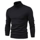 thumbnail image 1 of Suéteres gruesos de cuello alto de invierno para hombre, suéter informal con cuello de tortuga, Color sólido, calidad, cálido y delgado, 1 of 5