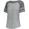 thumbnail image 2 of Holloway Sportswear XL Womens Advocate Tee Silver/Black 229388, 2 of 6