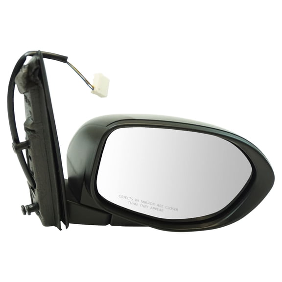 TRQ Exterior Mirror Black Textured Power RH Passenger Side for Honda Odyssey New MRA06693