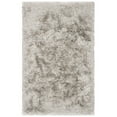 thumbnail image 4 of SAFAVIEH Ocean Trellis Solid Plush Polyester Shag Area Rug, Light Grey, 6' x 6' Round, 4 of 6