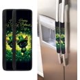 thumbnail image 2 of NETILGEN St.Patrick's Day Black Cat 2 Pieces Refrigerator Door Handle Covers Set, Non-Slip Kitchen Appliance Decorative Mat for Fridge Dishwashers Microwave Home Indoor Kitchen Decor, 2 of 6