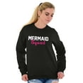 thumbnail image 3 of Mermaid Squad Bachelorette Birthday Women Plus Size Crewneck Sweatshirt Brisco Brands 2X, 3 of 5
