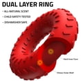 thumbnail image 2 of Playology Dog Toys | Durable Chew Toy Dual Layer Ring, Beef Scented Toy - Jumbo, 2 of 6