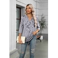 thumbnail image 6 of Zeagoo Quarter Sleeve Tops for Women Tunic Blouses V Neck Tee Shirts Tunics Blouses for Women, 6 of 6