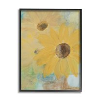 Stupell Industries Sunflower Florals Abstract Still Life Summer Farm Flowers, 24 x 30, Design by Robin Maria