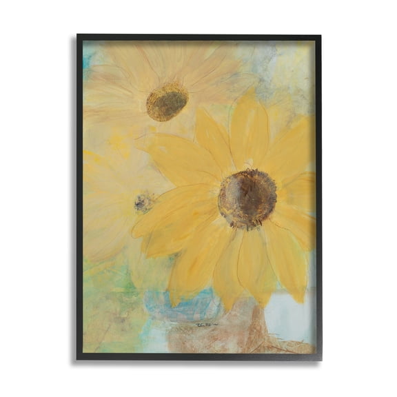 Stupell Industries Sunflower Florals Abstract Still Life Summer Farm Flowers, 24 x 30, Design by Robin Maria