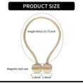 thumbnail image 6 of Howarmer 4/6Pcs Beige Magnetic Curtain Holdbacks, Drape Holders Curtain Buckle Tiebacks Decorative Rope Clips for Bedroom Bathroom Kitchen Office and Outdoor Window Drapes, 6 of 7