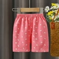 thumbnail image 2 of XUNKUSGA Girls Boys Bike Shorts Floral Cotton Shorts Kids Basic Sports Shorts Under Dress Shorts Biker Shorts for Running Dance 1-6 Years, 2 of 3