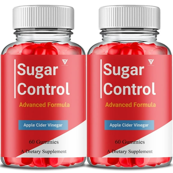 (2 Pack) Sugar Control Keto Gummies, SugarControl Keto ACV and Advanced Overall Health Support Formula (120 Gummies)