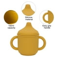 thumbnail image 3 of Taza para sorber de silicona y taza de entrenamiento para bebé, boquilla suave y asas, agarre fácil irrompible, 3 of 5