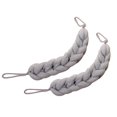 thumbnail image 1 of Aarainbow 2 Paquetes De Esponja Larga Elástica Para Espalda Con Asas De Cuerda, Esponja De Malla Para Ducha De Baño, Exfoliante Corporal, Esponja Trenzada Elástica Para Hombres Y Mujeres (2 Grises), 1 of 5
