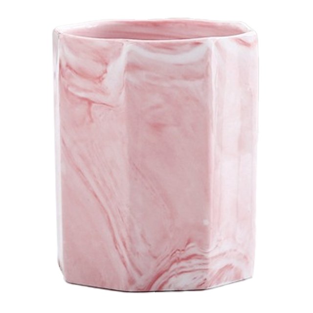 Organizador de escritorio de cerámica duradero, soporte para brochas de maquillaje para oficina