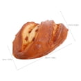 thumbnail image 2 of Pan francés artificial: Pan de mantequilla de frijoles rojos de imitación, modelo de pastelería de juguete para exhibir, adorno de panadería, decoración para el hogar y la cocina., 2 of 7