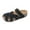 Black, variant on Busydd Women's Sandals Trendy Chunky Dressy Slides Sandals Comfortable Elastic Buckle Wedge Sandals for Women Casual Slip on Beach Sandals