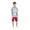 Red / White, variant on Boys 2-Piece Woven Short Set , Size 4-16
