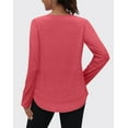 thumbnail image 2 of Rosvigor Womens Workout Tops Long Sleeve Tee Shirts Comfy Athletic Shirts Loose Womens Activewear Tops for Gym Running Yoga, 2 of 7