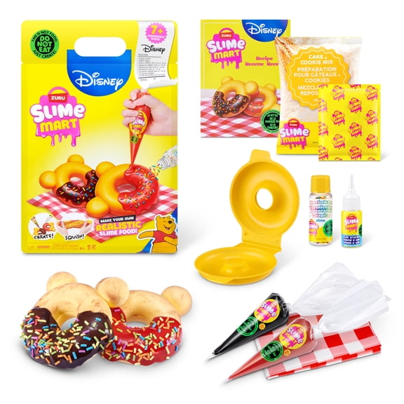 Slime Mart Disney Shopping Bag Winnie the Pooh Donuts by ZURU - Play Food Themed DIY Slime Kit for Kids Ages 6