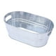 thumbnail image 2 of Almacenamiento y organización de la cocina, cubo de hielo ovalado de hierro galvanizado, cubo de hierro portátil de acero inoxidable de color primario, cubo de metal para cerveza fría para fiestas, cu, 2 of 6