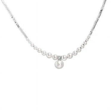 Clearance! Christmas Gifts Moocorvic Jewelry & Fashion Necklace Pearl Necklace For Women With Personality Fashion Versatility Elegant Temperament And High-end Feeling Collarbone Chain Trend