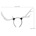 thumbnail image 2 of Diadema de alce para Cosplay de Navidad, pelo de reno, precioso tocado para fiesta, 2 of 5