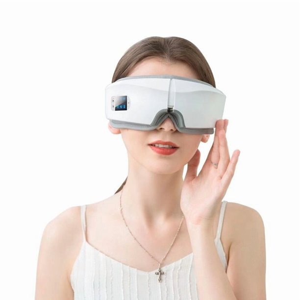 Masajeador de ojos con calor para migrañas, dispositivo inteligente para el cuidado de los ojos para los senos paranasales, alivio de la tensión ocular, ojeras, bolsas para los ojos, ojos se