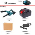 thumbnail image 2 of 2200W 2 IN 1 Foldable Electric Air Blower Cordless Handheld Leaf Computer Dust Collector Power Tool For 18V Battery ,Long Lasting, 2 of 7