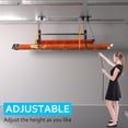 thumbnail image 2 of Ceiling Ladder Hoist, Heavy Duty Pulley System for Garage Storage, Ladder Hanger Hold Up to 150 lbs Capacity for Kayak, Cargo Box, Canoe, Bike Lift, Fit 10-18 Foot Ceilings, Black, 2 of 7
