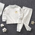 thumbnail image 2 of masbird Little Girls Boys Pajamas Sets Baby 2Pcs Cotton Pjs Kids Long Sleeve Sleepwear 6-12 Months 12-24 Months 2t 3t 4t 5t 6t 7t 8t 9t Children(Grey,6-12 M), 2 of 6