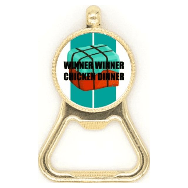 Winner Winner Chicken Winner Beer Bottle Cap Opener Stainless Steel Key Chain