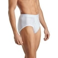 thumbnail image 2 of Fruit of the Loom Premium Men's White Briefs, 6-Pack, 2 of 11