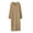 Khaki, variant on Fleece Nightgowns for Women Casual V Neck Long Sleeve Fuzzy Cozy Winter Warm Night Dress Longewear Sleepwear