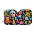 thumbnail image 7 of Haiem Underwater Diving Animals Car Windshield Sun Shade - Blocks UV Rays Sun Visor Protector, Sunshade to Keep Your Vehicle Cool, Universal Fit SUV Van Sedan-Medium, 7 of 7