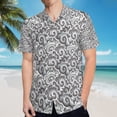 thumbnail image 5 of High Quality Hawaiian Shirts for Men Short Sleeve Aloha Beach Shirt Floral Summer Casual Button Down Shirts Blouses HN3BP9, 5 of 7