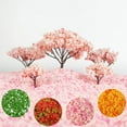 thumbnail image 2 of BELOVING Miniature Leaf Diorama Layout for Model Railroad Building Materials Decor pink, 2 of 10